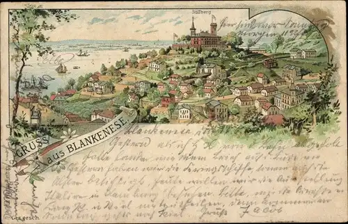 Vorläufer Litho Hamburg Altona Blankenese, Süllberg