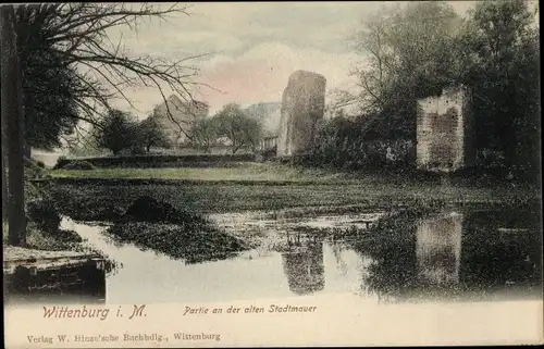 Ak Wittenburg in Mecklenburg, an der alten Stadtmauer