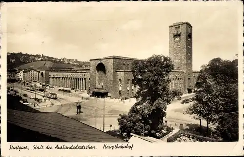 Ak Stuttgart am Neckar, Hauptbahnhof