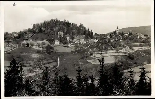 Ak Lindenfels im Odenwald, Ortsansicht, Kirche