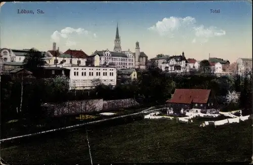 Ak Löbau in der Oberlausitz Sachsen, Total