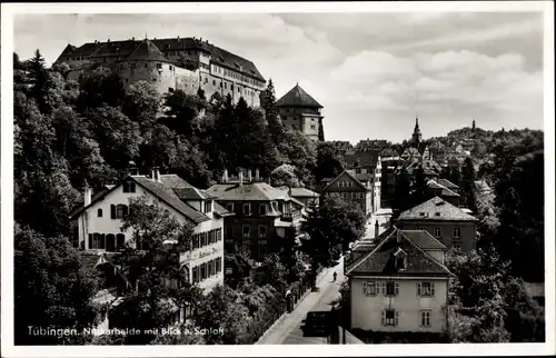 Ak Tübingen am Neckar, Neckarhalde, Schloss