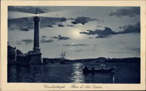 Ak Konstantinopel Istanbul Türkei, Leuchtturm Athir Capou, Der Leuchtturm