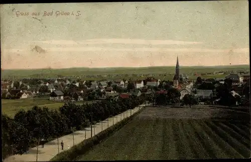 Ak Grüna Chemnitz Sachsen, Ortsansicht, Kirche