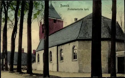 Ak Bunnik Utrecht Niederlande, Protestantsche Kerk