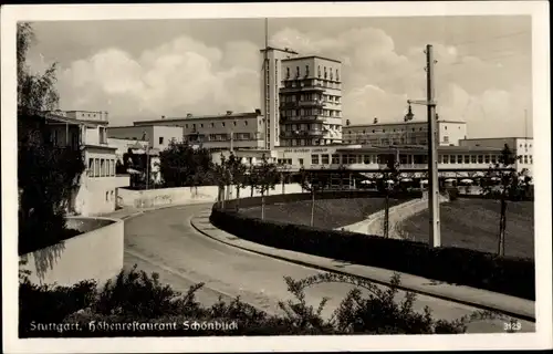 Ak Stuttgart am Neckar, Weißenhofsiedlung, Höhenrestaurant Schönblick, Neues Bauen