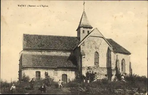 Ak Vatry Marne, l'Eglise