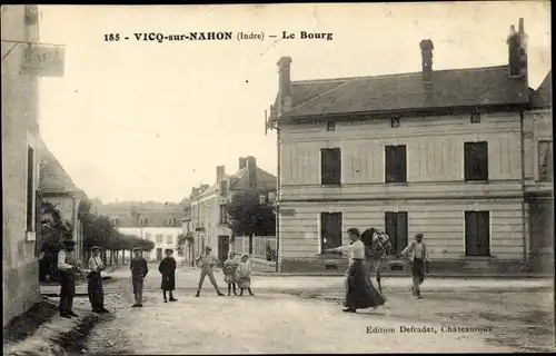 Ak Vicq auf Nahon Indre, Le Bourg