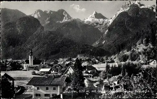 Ak Lofer in Salzburg, Blick über die Dächer, mit den Lofener Steinbergen