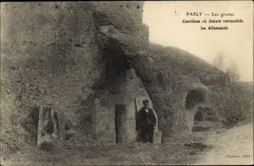 Ak Pasly Aisne, Die Höhlen