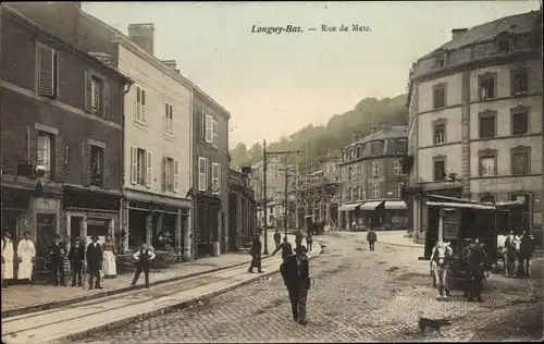 Ak Longwy Bas Meurthe et Moselle, Rue de Metz