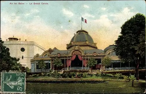 Ak Aix les Bains in Savoie, Le Grand Cercle, Park