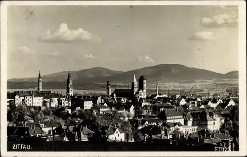 Foto Ak Zittau in Sachsen, Panorama