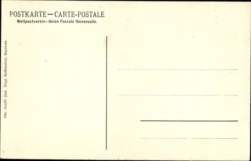 Ak Bayreuth in Oberfranken, Magistratsgebäude und Brautgasse