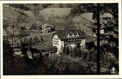 Ak Glotterbad im Schwarzwald, Sanatorium und Kurhaus