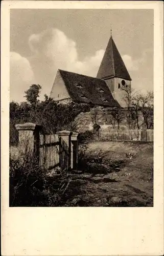 Ak Unternesselbach Neustadt an der Aisch Mittelfranken, Kirche