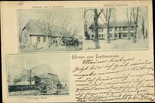 Ak Luttmersen Neustadt am Rübenberge, Rittergut, Gasthaus, Hofbesitzer Stuke