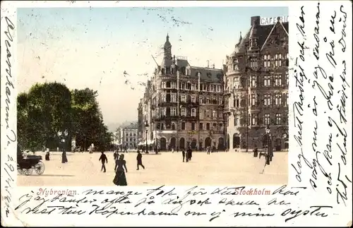 Ak Stockholm Schweden, Nybroplan