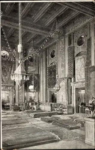 Ak Berlin Mitte, Warenhaus A. Wertheim, Leipziger Straße, Teppich-Saal