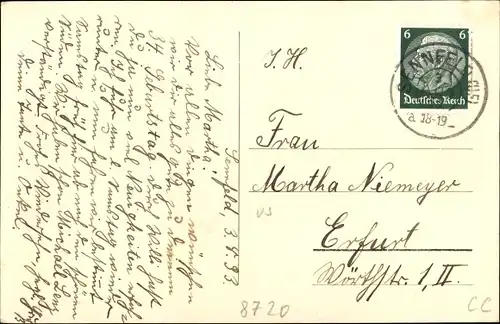 Ak Schweinfurt in Unterfranken Bayern, Rathaus