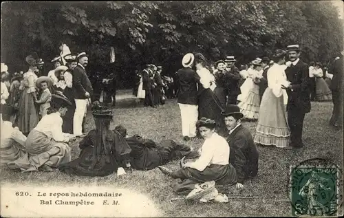 Ak Paris, Bal Champetre, Wöchentliche Ruhe