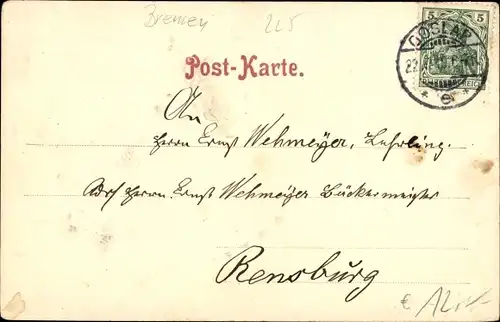 Jugendstil Passepartout Ak Schriftsteller August Freudenthal, Portrait