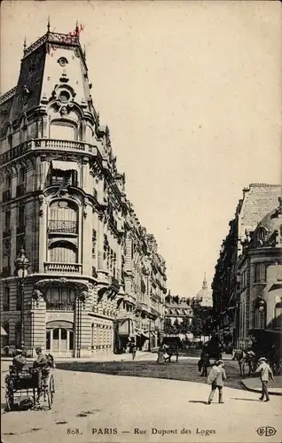 Ak Paris, Rue Dupont des Loges