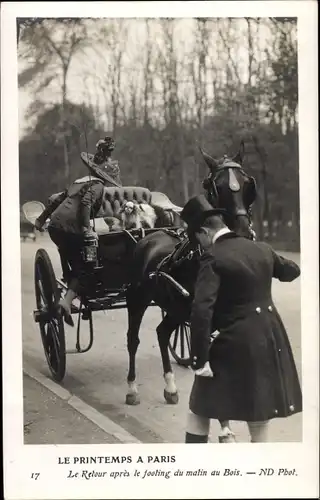 Ak Paris, Frühling in Paris, Die Rückkehr nach dem morgendlichen Joggen im Wald