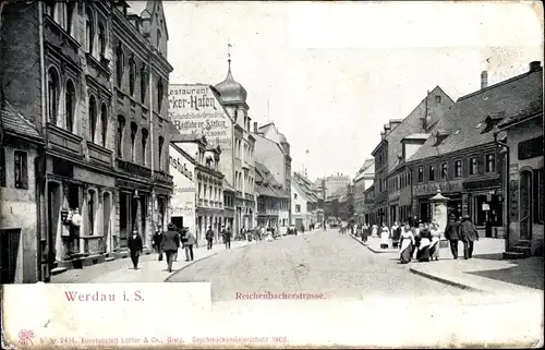 Ak Werdau in Sachsen, Reichenbacherstraße