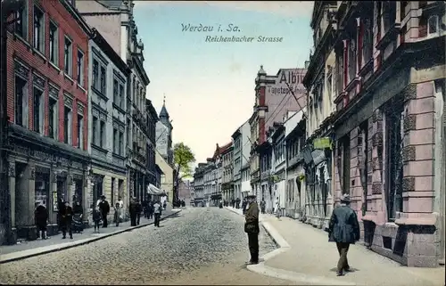 Ak Werdau an der Pleiße in Sachsen, Reichenbacher Straße