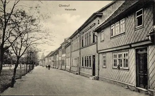 Ak Ohrdruf in Thüringen, Waldstraße