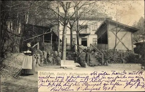 Ak Schnepfenthal Rödichen Waltershausen in Thüringen, Seelig's Kaffeegarten