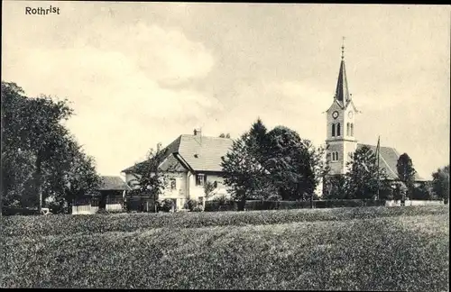 Ak Rothrist Kt Aargau, Kirche