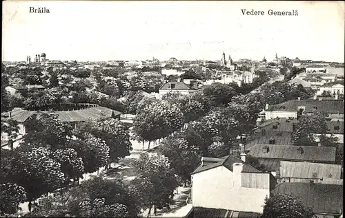 Ak Brăila Rumänien, Gesamtansicht