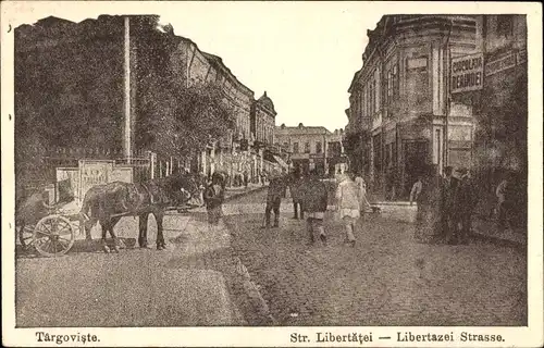 Ak Târgoviște Rumänien, Libertazei-Straße
