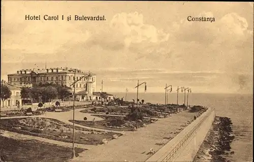 Ak Constanța Konstanza Rumänien, Hotel Carol I., Bulevardul