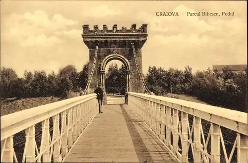 Ak Craiova Krajowa Rumänien, Parcul Bibescu, Podul