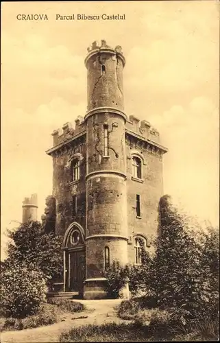Ak Craiova Krajowa Rumänien, Parcul Bibescu Castelul