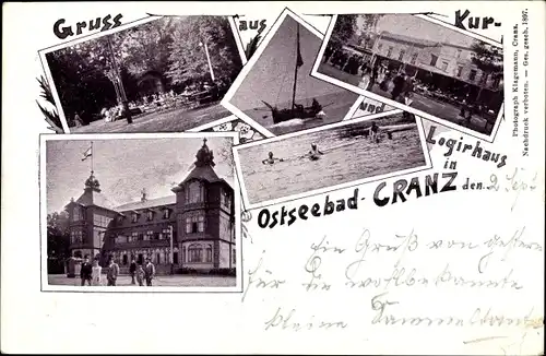Ak Selenogradsk Ostseebad Cranz Ostpreußen, Kurhaus, Segelboot