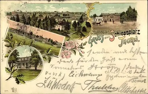 Litho Toruń Thorn Westpreußen, Schießplatz