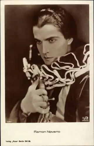 Ak Schauspieler Ramon Novarro, Portrait, Ross Verlag 1036/1