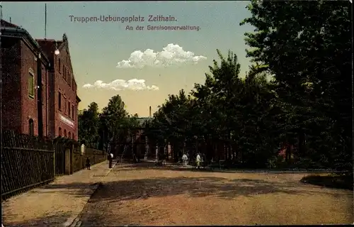 Ak Zeithain in Sachsen, Truppenübungsplatz, Garnisonverwaltung