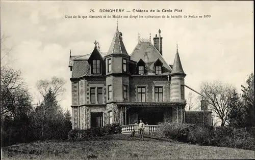 Ak Donchery Ardennes, Chateau de la Croix Piot