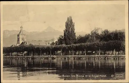 Ak Évian les Bains Haute Savoie, Royal-Hotel