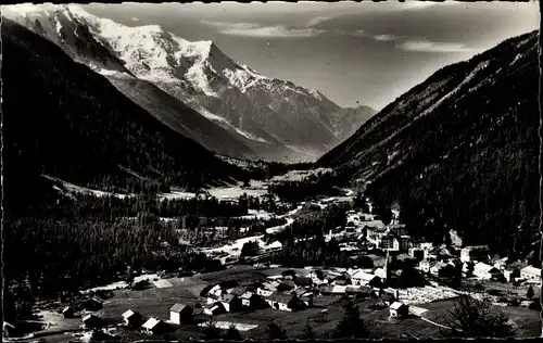 Ak Argentière Haute Savoie, das hübsche Dorf Mont Blanc