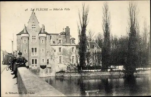 Ak La Flèche Sarthe, Rathaus