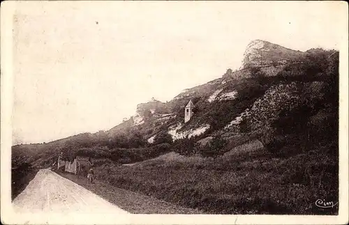 Ak Vétheuil Val-d´Oise, l'Eglise souteraine de Haute-Isle