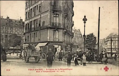 Ak Paris XI, Avenue de la République