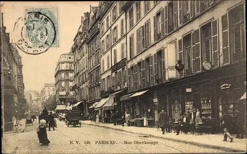 Ak Paris XI, Rue Oberkampf