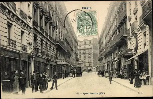 Ak Paris XI., Rue Pasche